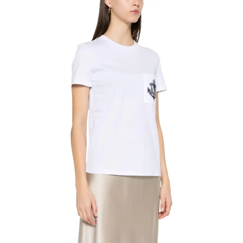 MaxMara Acacia Straight Hem Crewneck T Shirt-3