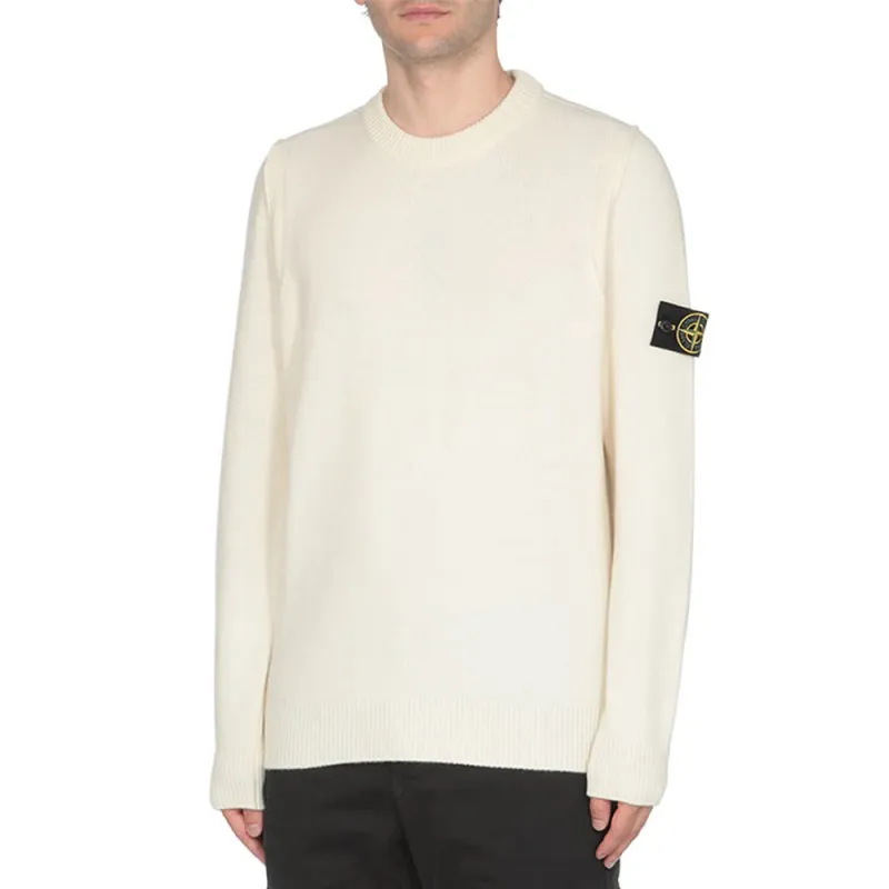 STONE ISLAND Logo Patch Crewneck Jumper-3