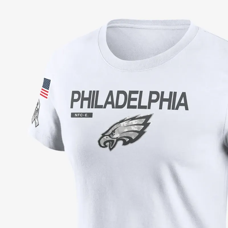 Nike Philadelphia Eagles Salute To Service Legend Women's Nike Nfl T Shirt-2