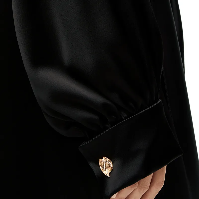 LOEWE Long Sleeved Dresses Women's Black-4