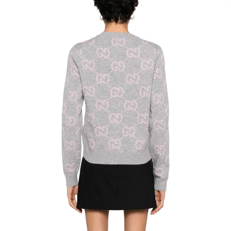 GUCCI Gg Knit Button Up Cardigan-4