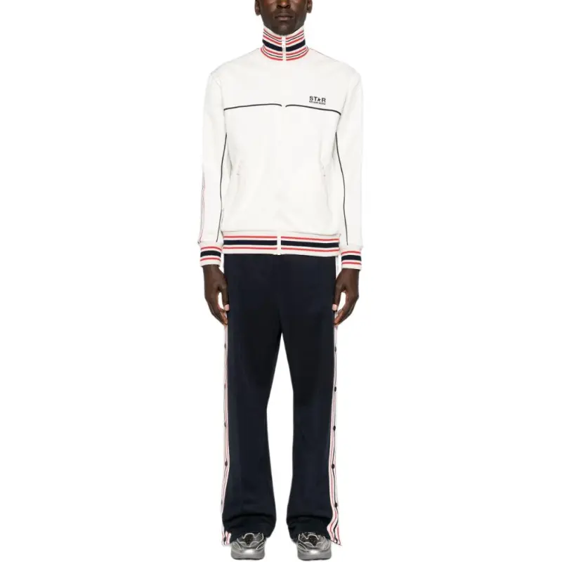 Golden Goose Logo Printed Zip Up Sweatshirt-2