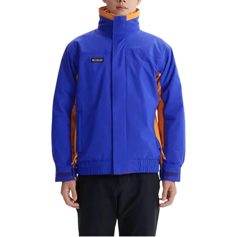 Columbia Waterproof And Windproof Windbreaker Jacket Men Blue-3