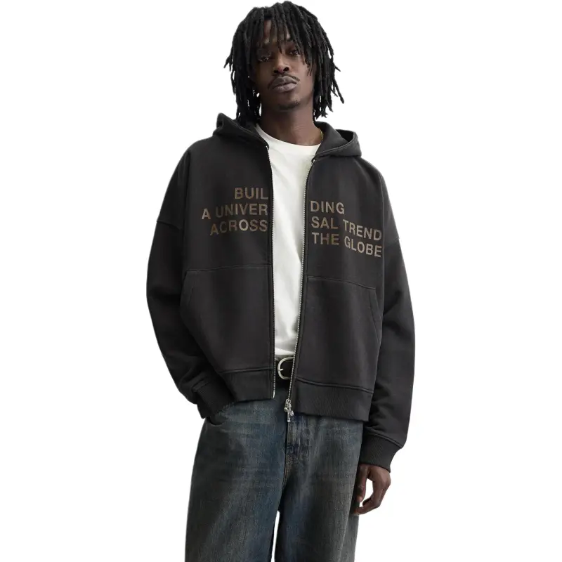 ZARA Sweatshirts Men Black-2