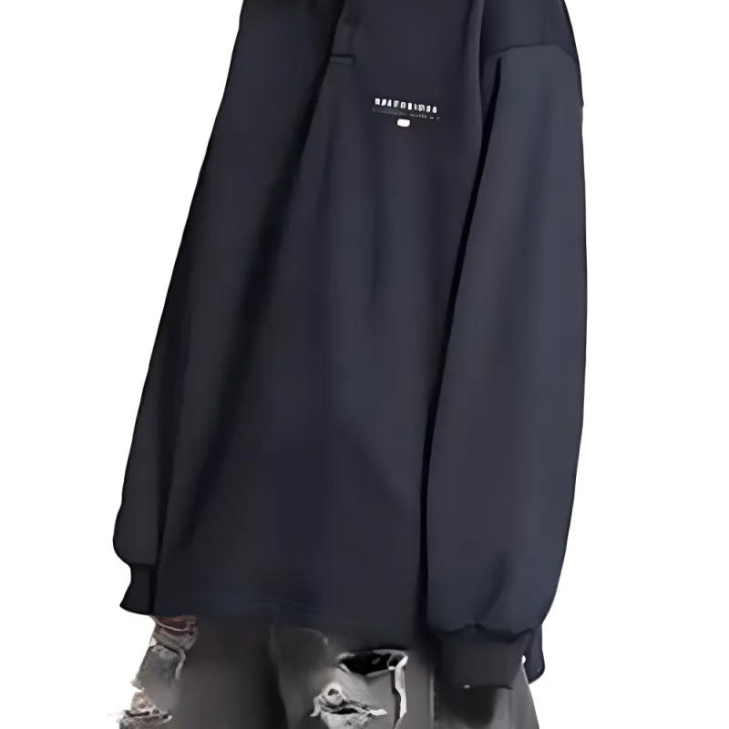 Balenciaga SS25 Polo Shirt Regular Fit Men's Faded Black-5