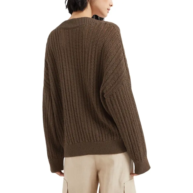 Brunello Cucinelli Monili Embellished V Neck Jumper-2