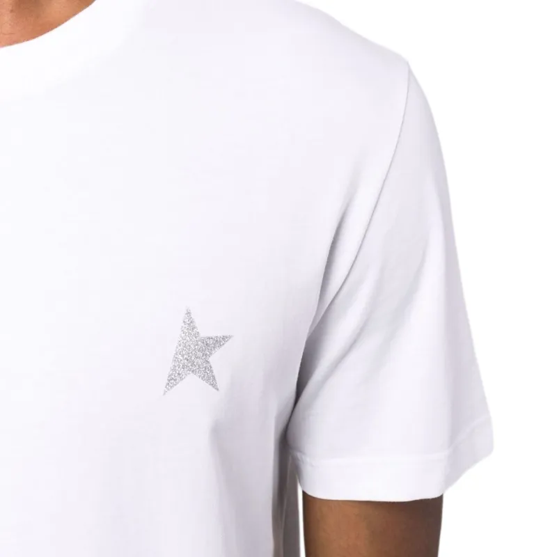 Golden Goose Glitter Logo-print Short-sleeve T-shirt-5