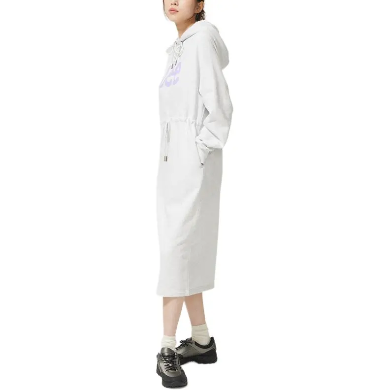 Lee Long-Sleeved Dresses Women's Light Gray-4