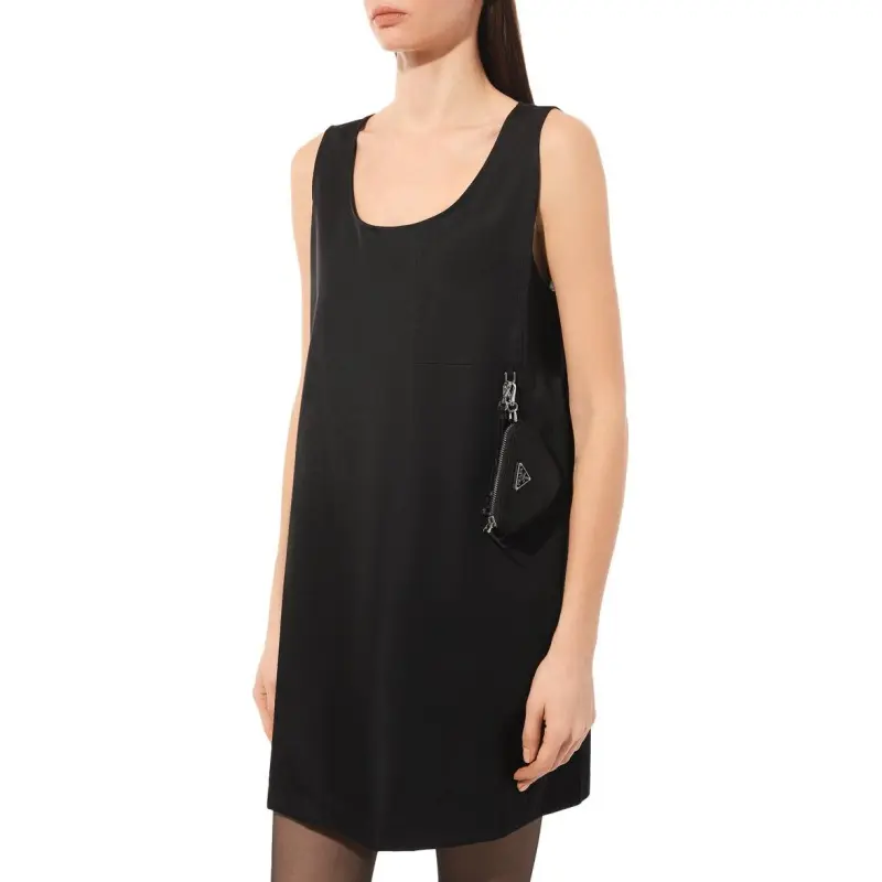 PRADA SS23 Sleeveless Dress Women's Black-2