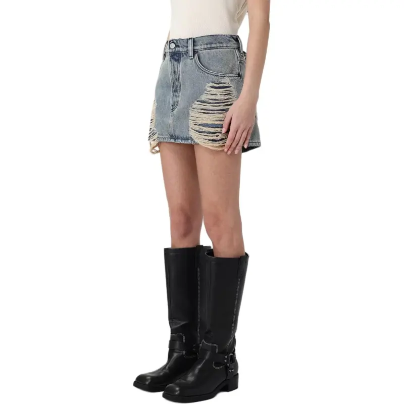 Acne Studios Distressed Mini Skirt-2