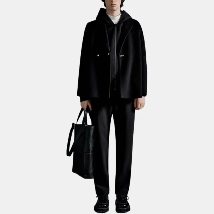 PEACEBIRD MEN Coats Men's Black-4