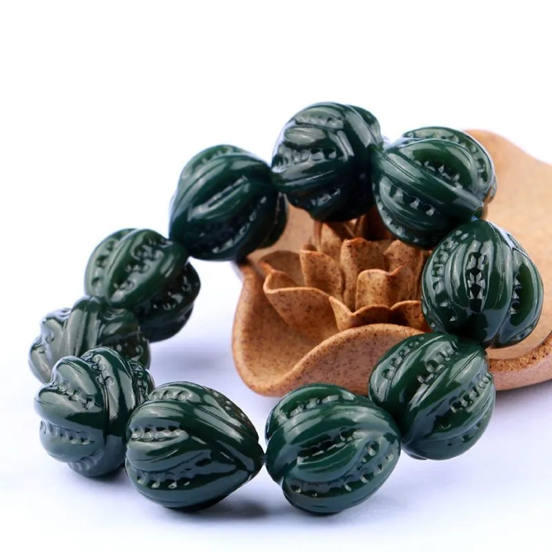 Gifts Hetian Jade Bracelets Green Jade Unisex-3
