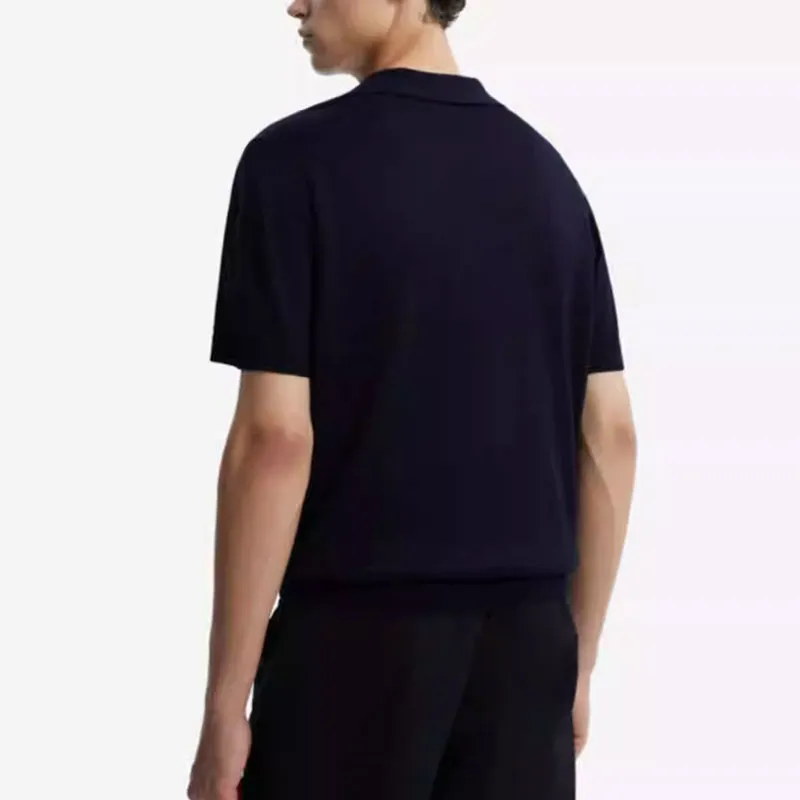 Dunhill FW24 Polo Shirt Men's Marine Blue-2