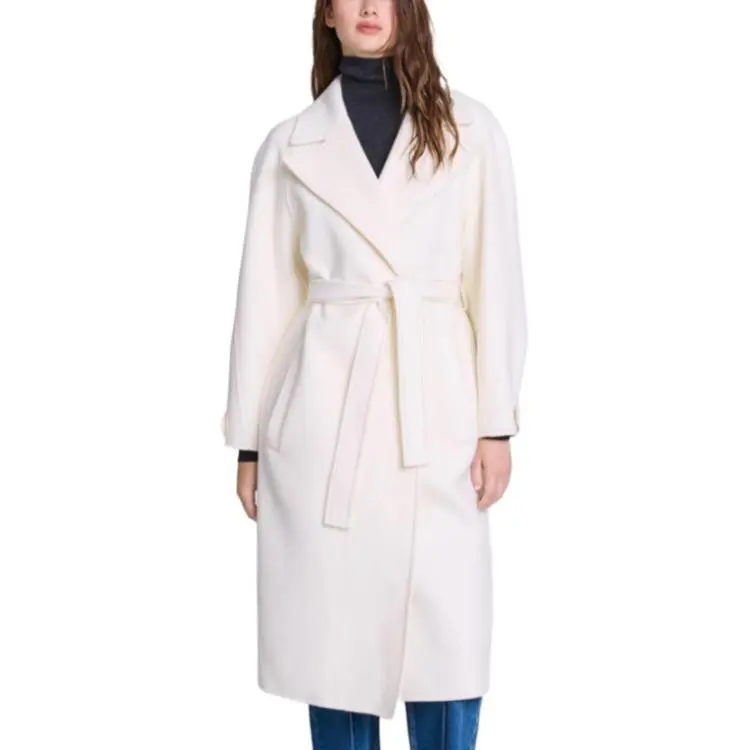 Maje Long Belted Coat-1