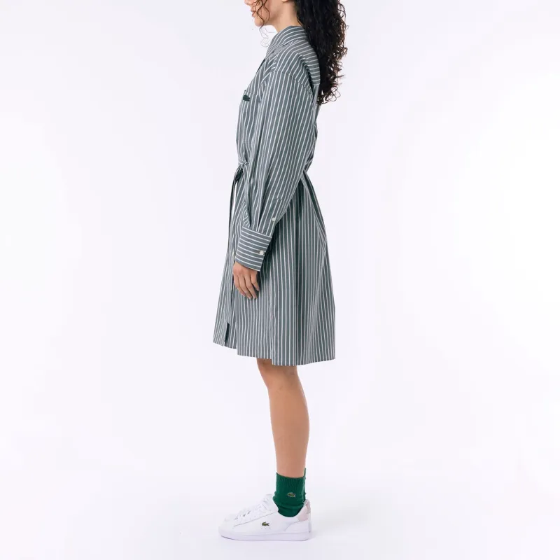LACOSTE Long Sleeved Dress Women's Green-4