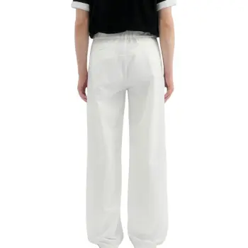 MYSAMESAME Casual Pants Unisex White In Stock