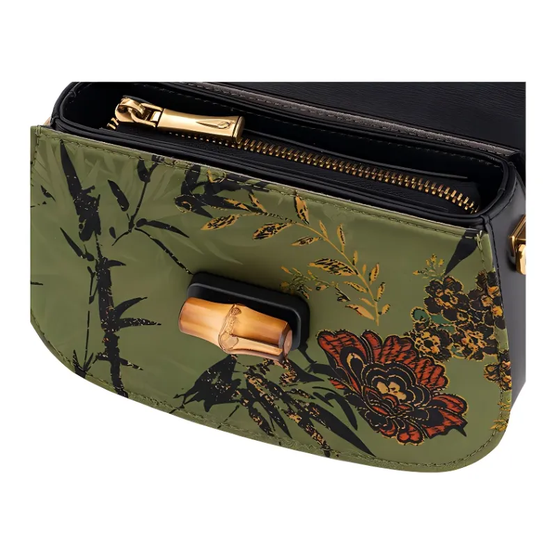 Shanghai Story Silk Handbag Medium Size Women's Multicolor-3