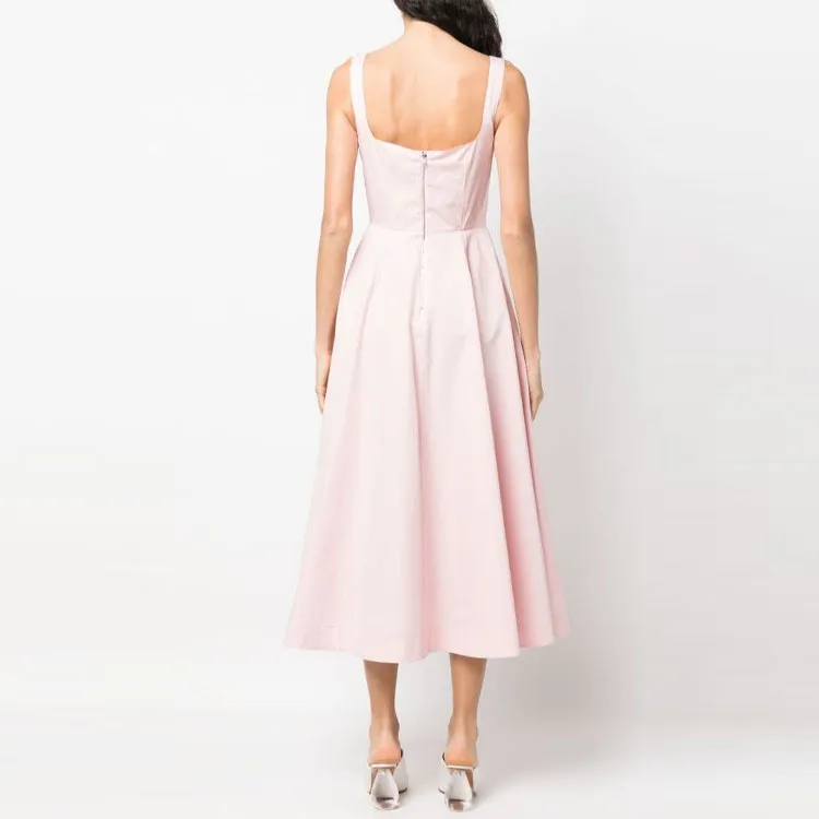 SportMax Sleeveless Dresses Women's Pink-2