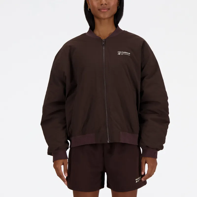 New Balance Puffer Jacket Women's Brown-5
