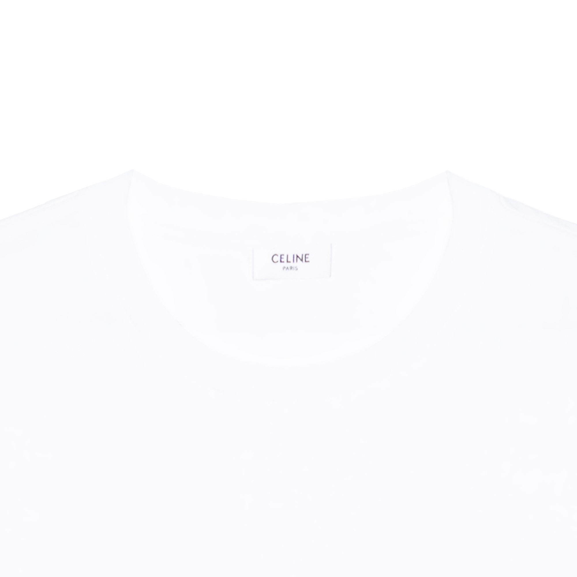 CELINE｜SHORT-SLEEVED ROUND NECK T-SHIRTS (TRIOMPHE LOOS Buy CELINE Triomphe Loose T-Shirt 'Off White/Multicolor