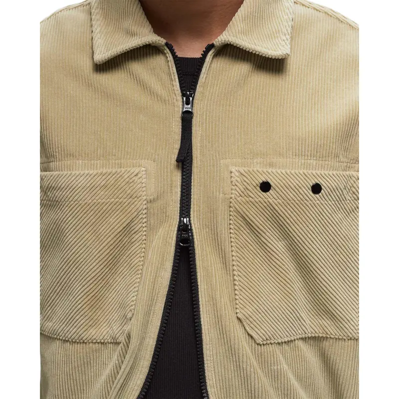 STONE ISLAND Logo Patch Corduroy Overshirt-4