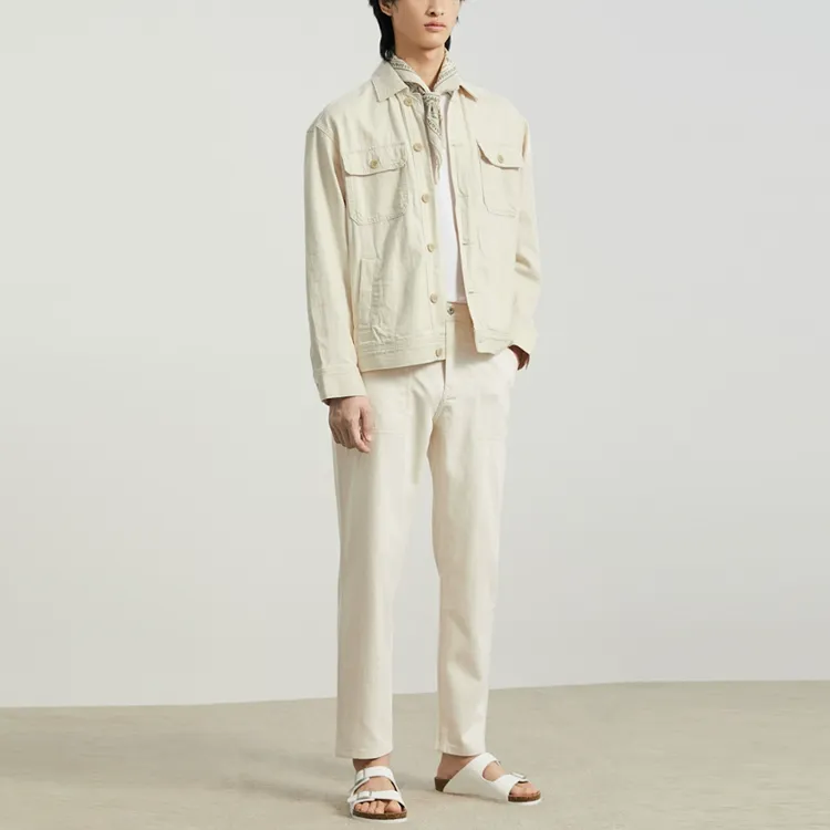 MARC OPOLO Denim Jackets Men Ecru 172-2