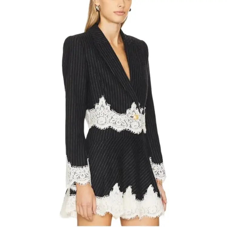 LOVESHACKFANCY Business Suits Coats Women's Black-2