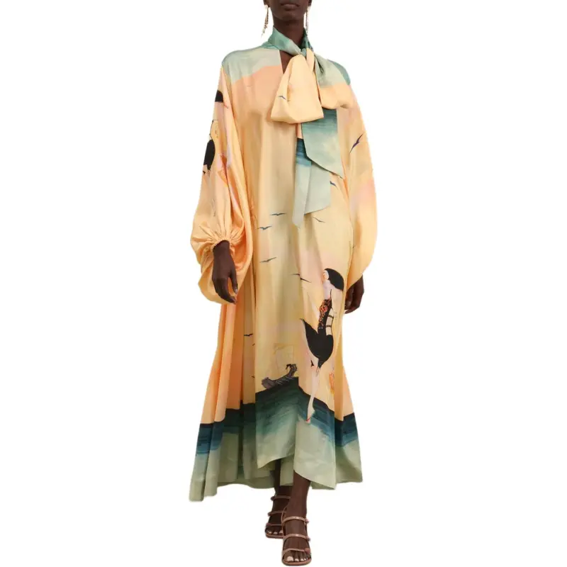Zimmermann FW24 Long-Sleeved Dresses Women's Multicolor-2