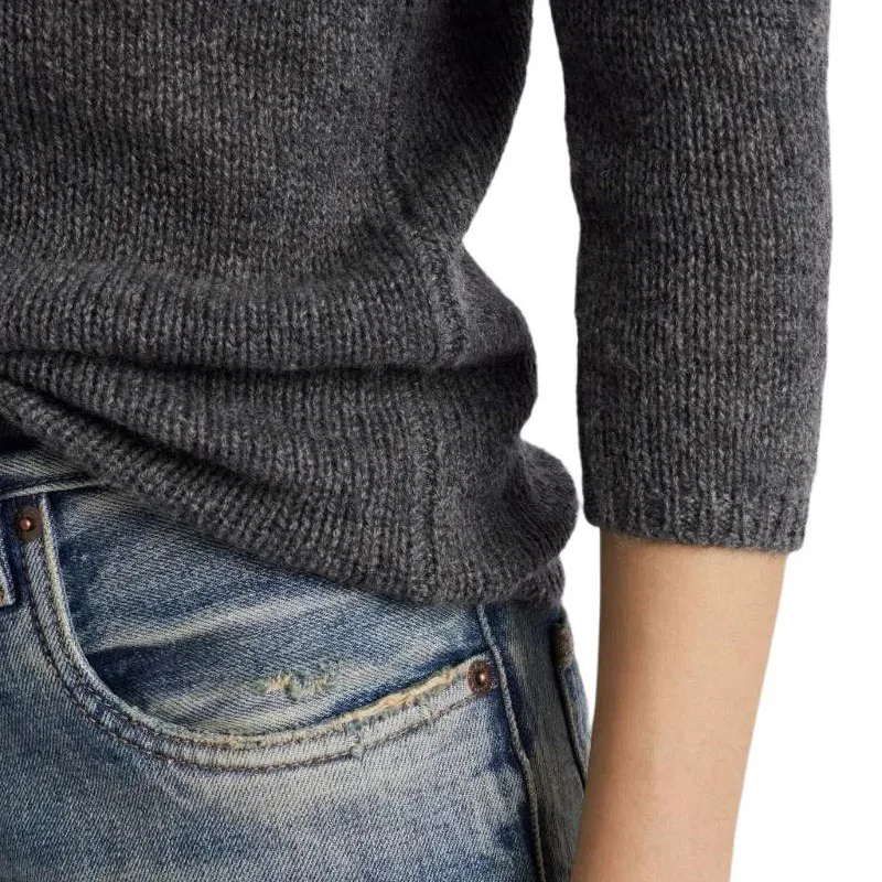 PRADA SS25 Cashmere Sweater Women's Gray-5