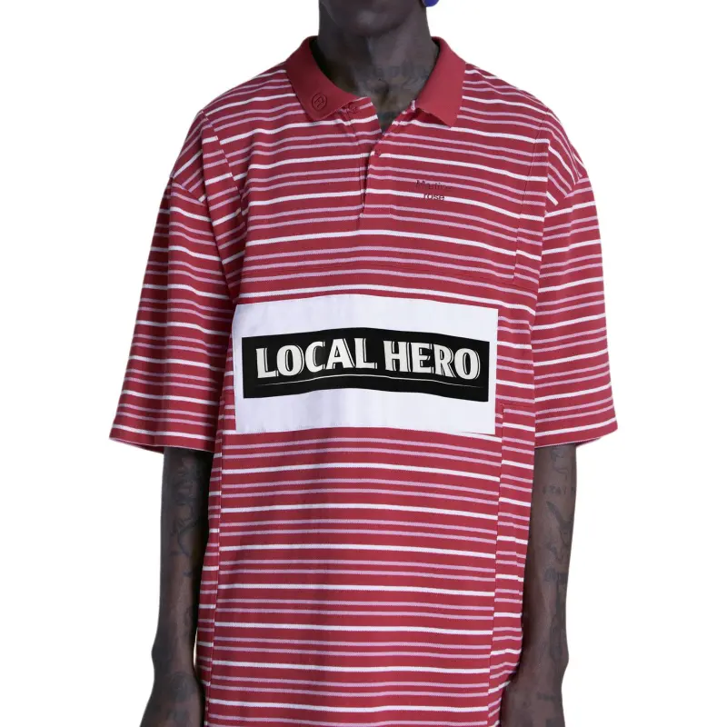 Martine Rose Striped Polo Shirt-2