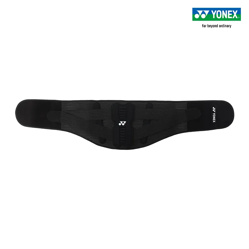 YONEX Back Support Braces Breathable, Protective, Slip Resistant Black Polyester, Nylon, Elastane-1