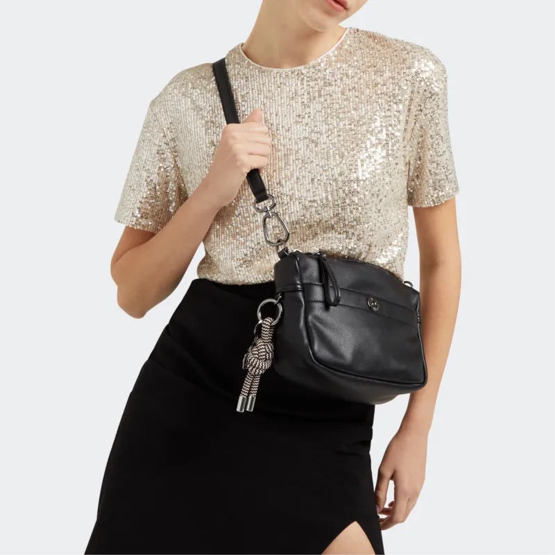 Kipling Artificial Leather Crossbody Bag Regular Women's Black-3