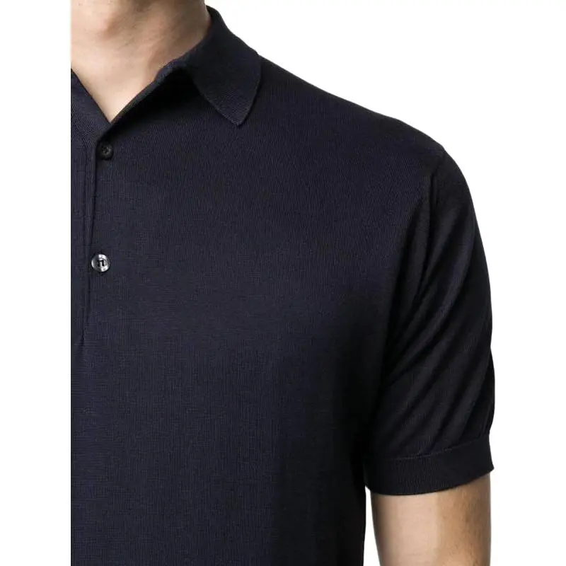 JOHN SMEDLEY Polo Shirt Men's Marine Blue-5