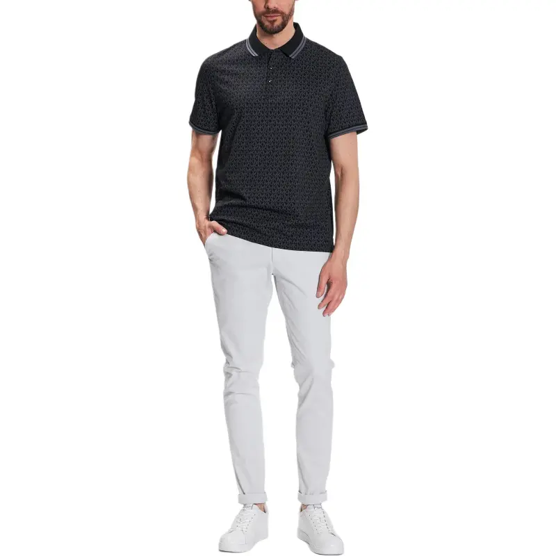 MICHAEL KORS Greenwich MK monogram Polo Shirt-3