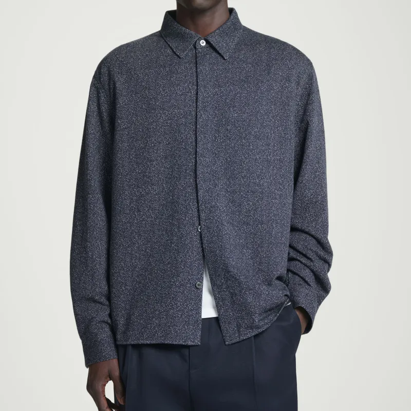 COS Jackets Coats Men's Navy Blue/White-3