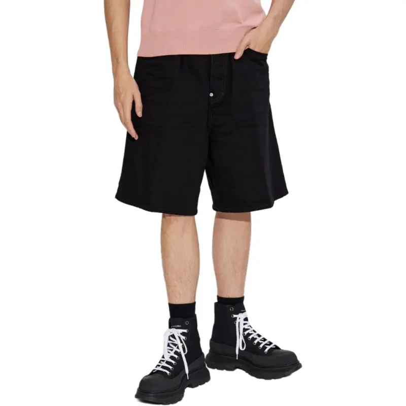 DSQUARED 2 Wide Leg Bermuda Denim Shorts-1
