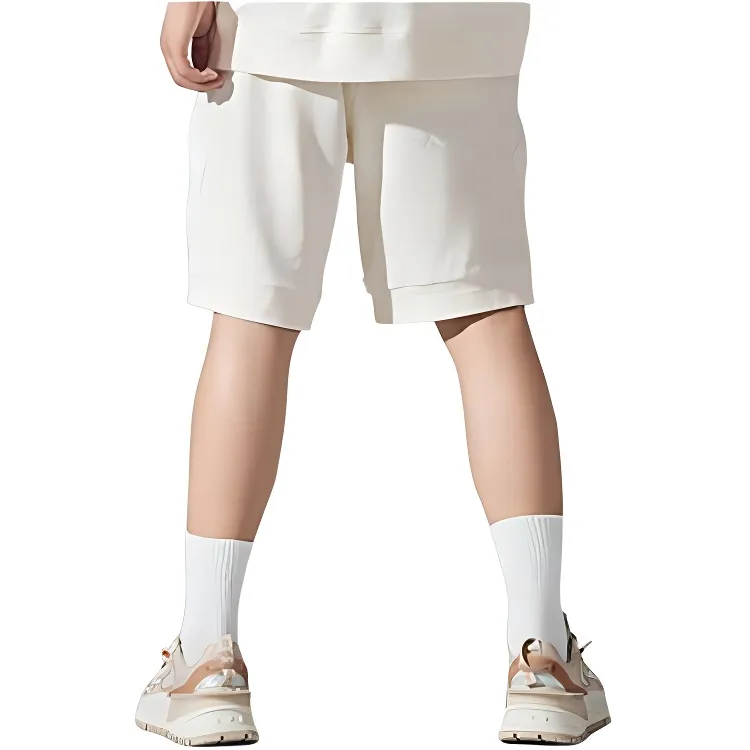 LiNing Li Ning X Jackie Chan Co branded Kung Fu Series Sports Shorts Men Ecru-2