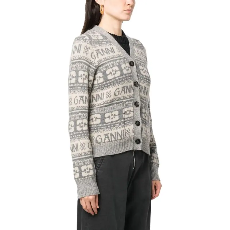 GANNI Sweaters Women's Gray-3