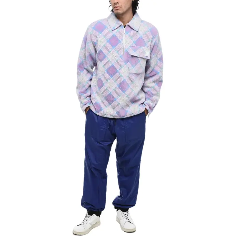 DIOR X Erl Tartan Zip Detailed Sweatshirt-2