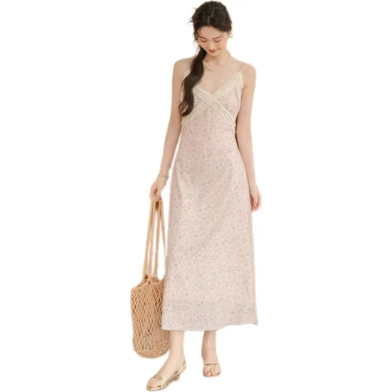 GOSO Slip Dresses Women's Pink-4