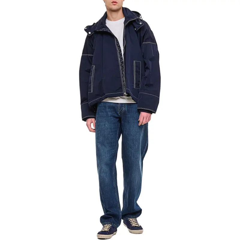 Bottega Veneta Logo Patch Straight Leg Jeans-4