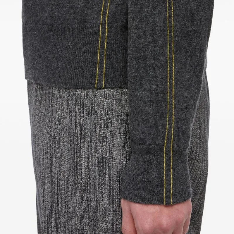 Ferragamo Charcoal Cashmere Crew Neck Sweater-5