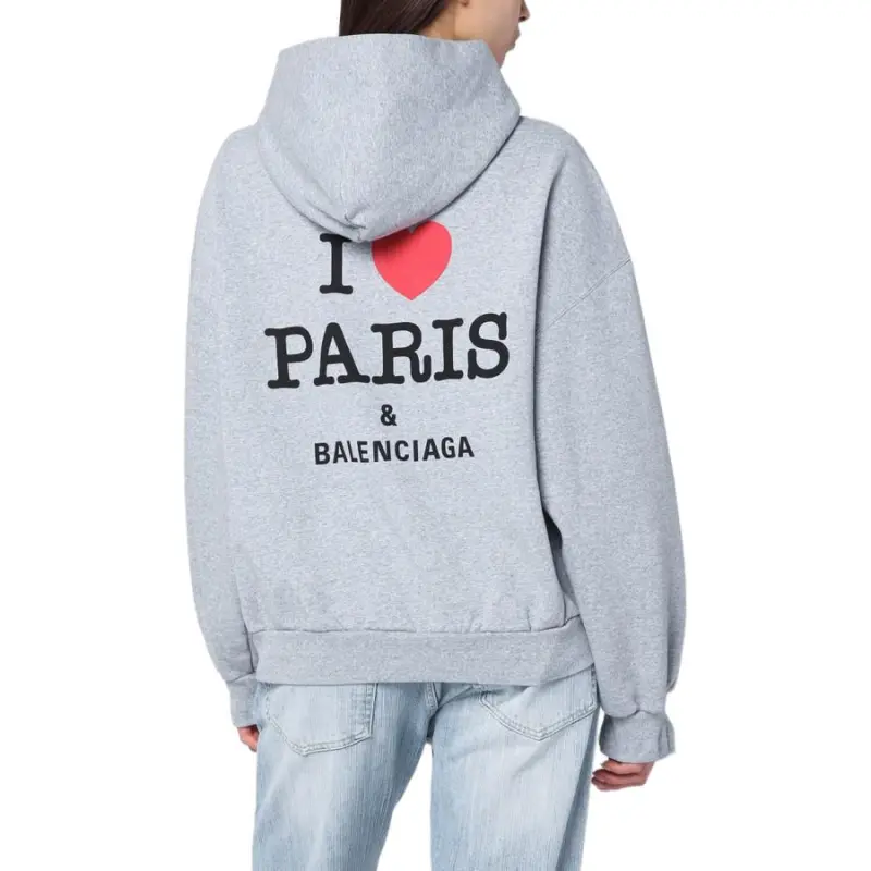 Balenciaga I Love Paris Zip up Hoodie-3