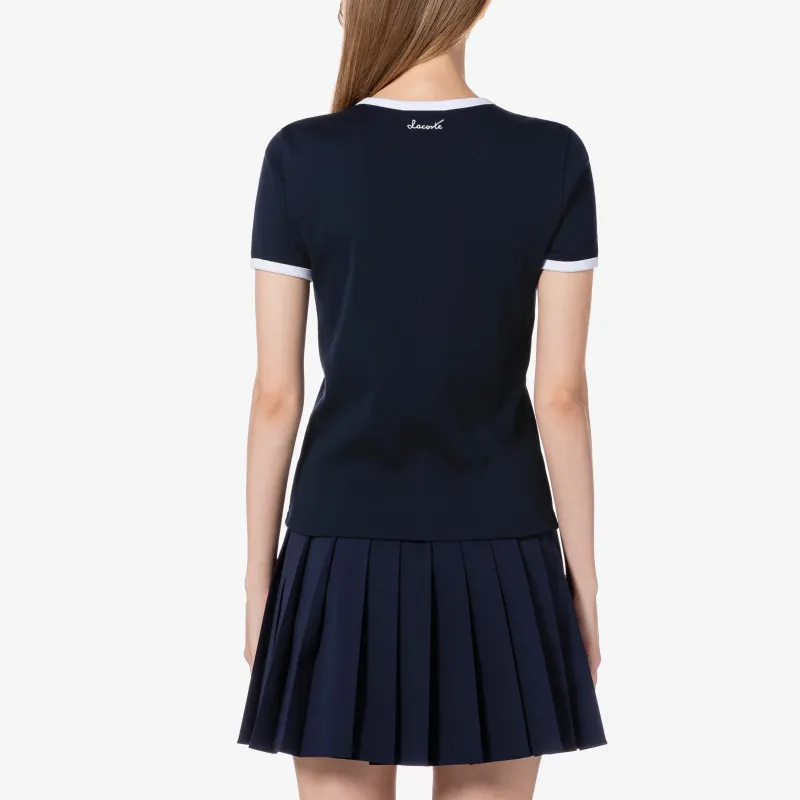 LACOSTE T Shirts Women's Blue-2