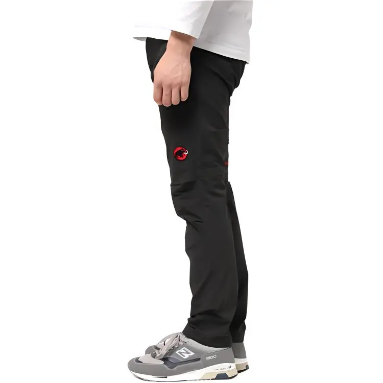 MAMMUT SOFTECH TREKKERS Casual Pants Unisex Black Comes With Necklace-3