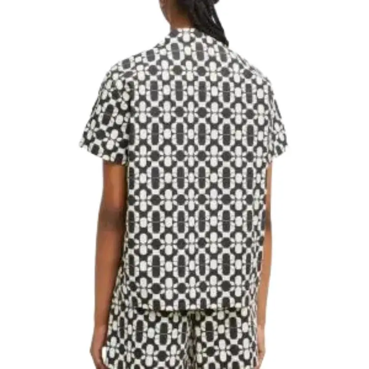 Moncler Geometric print Cotton Shirt-4