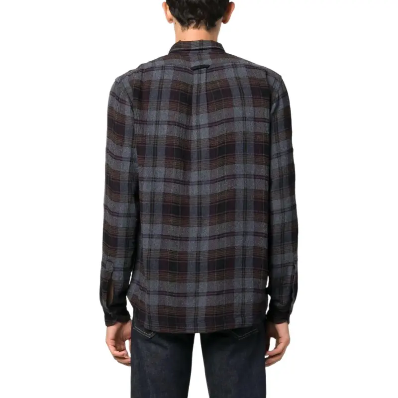 Barena Plaid Pattern Cotton-blend Shirt-2