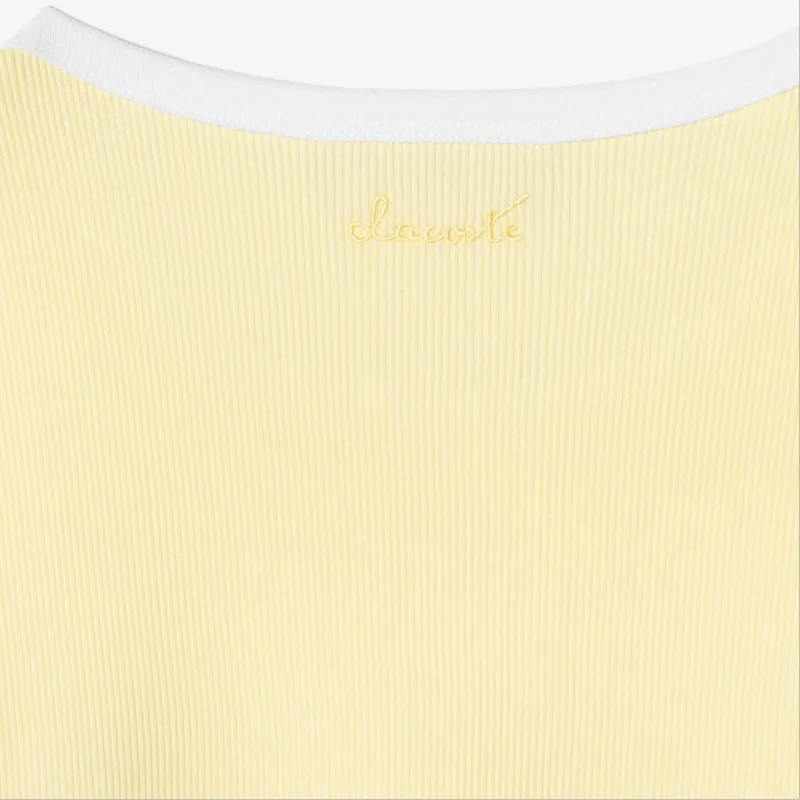 LACOSTE T Shirt Women's Light Yellow-1