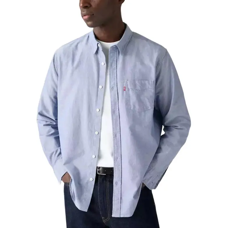 Levis Shirts Men Sky Blue-2