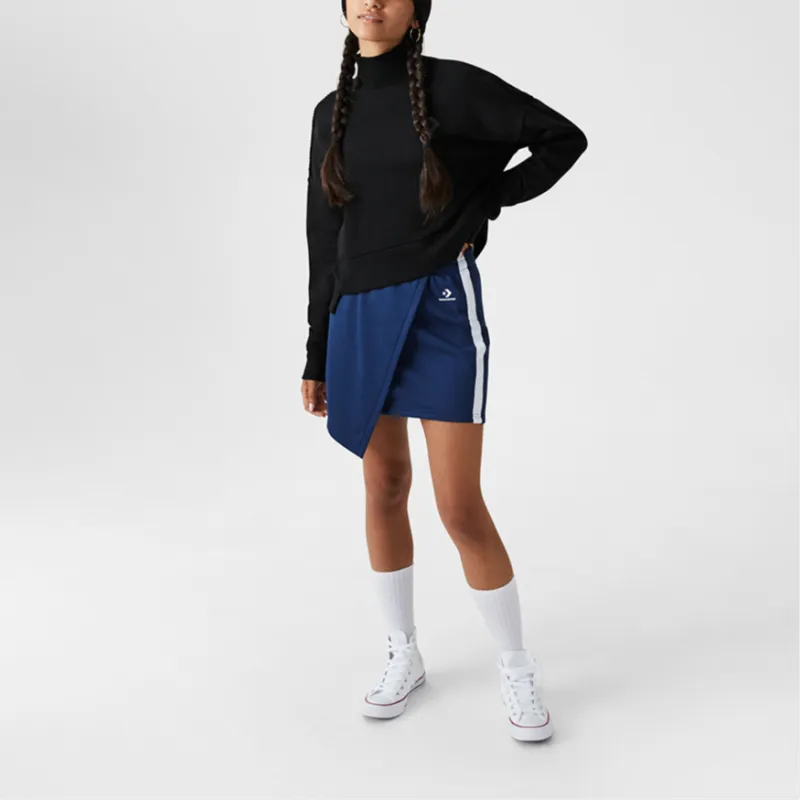 Converse Sweater Knit Mock Neck Knitwear Women's Black-4